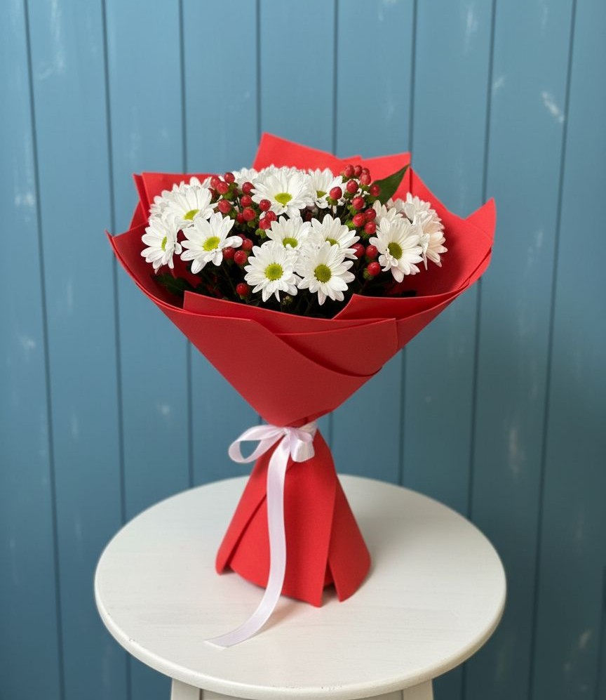 Букет цветов из: Хризантемы в Ханской