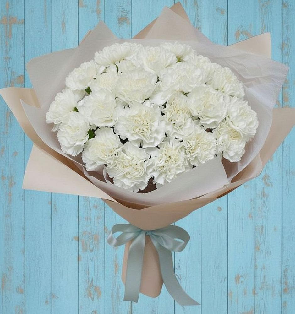 Букет цветов из: Гвоздики в Ханской