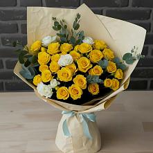 Букет цветов из:  Розы в Ханской