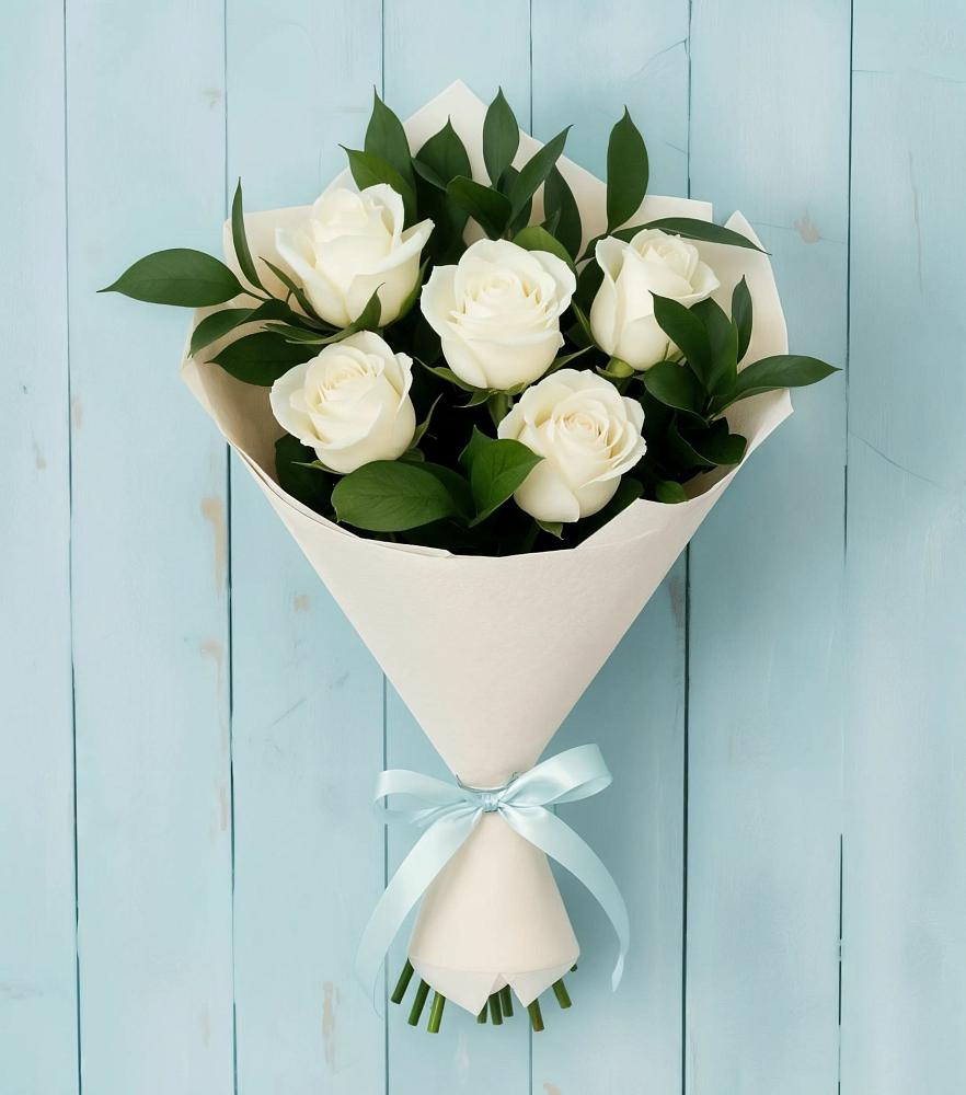 Букет цветов из: Розы в Ханской