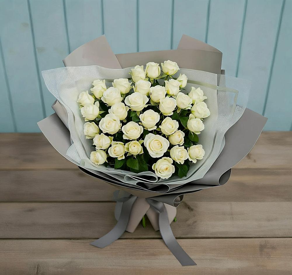 Букет Белоснежная нежность в Ханской