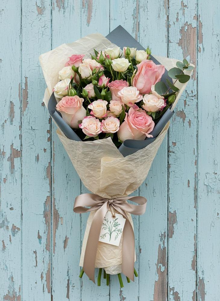 Букет цветов из: Розы в Ханской