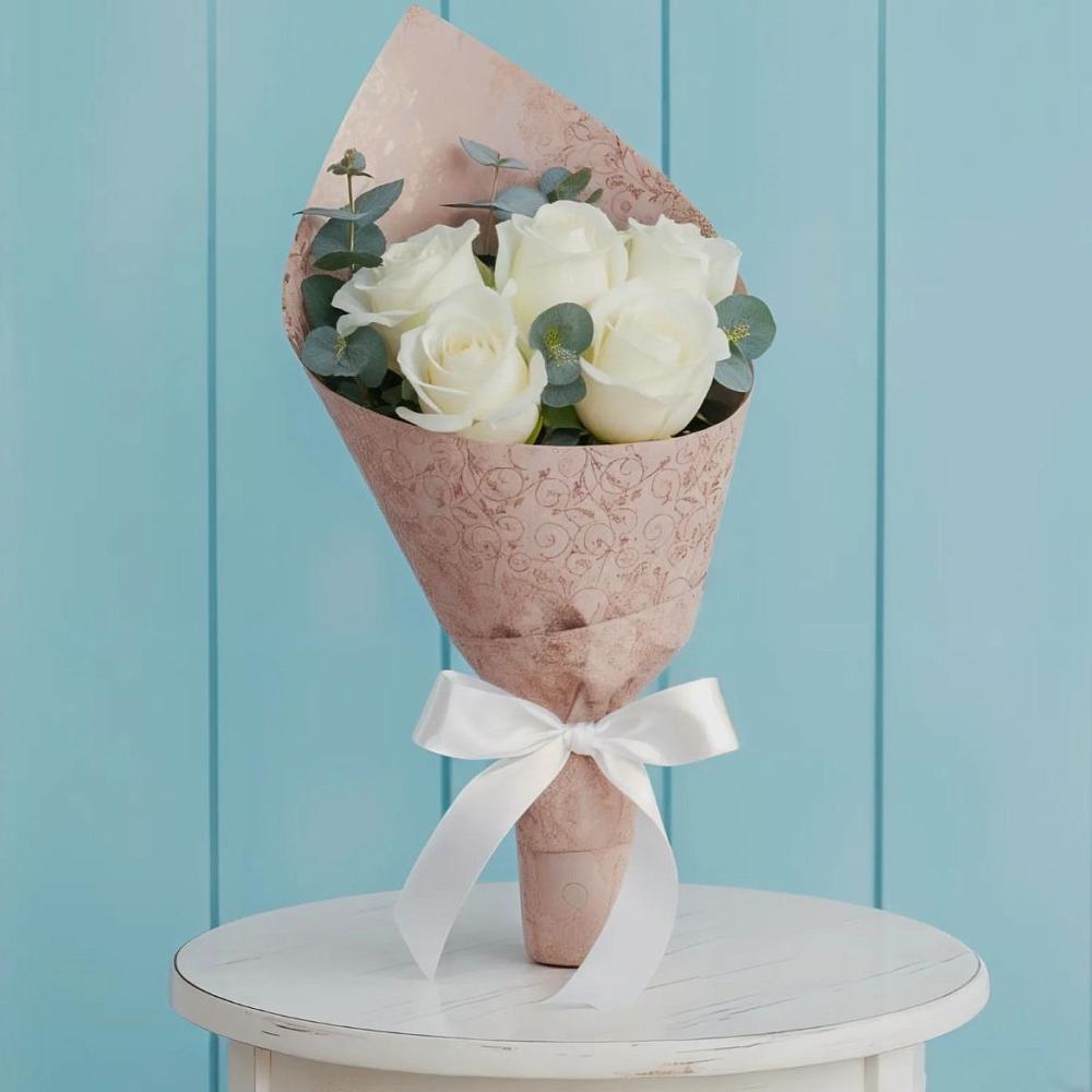 Букет цветов из: Розы в Ханской