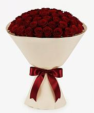 Букет 101 Бордовая роза Блэк Бакарра в Ханской