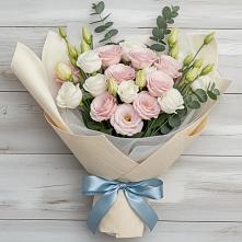 Букет цветов из:  Лизиантусы в Ханской