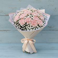 Букет цветов из:  Гвоздики в Ханской