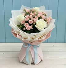 Букет цветов из:  Розы в Ханской