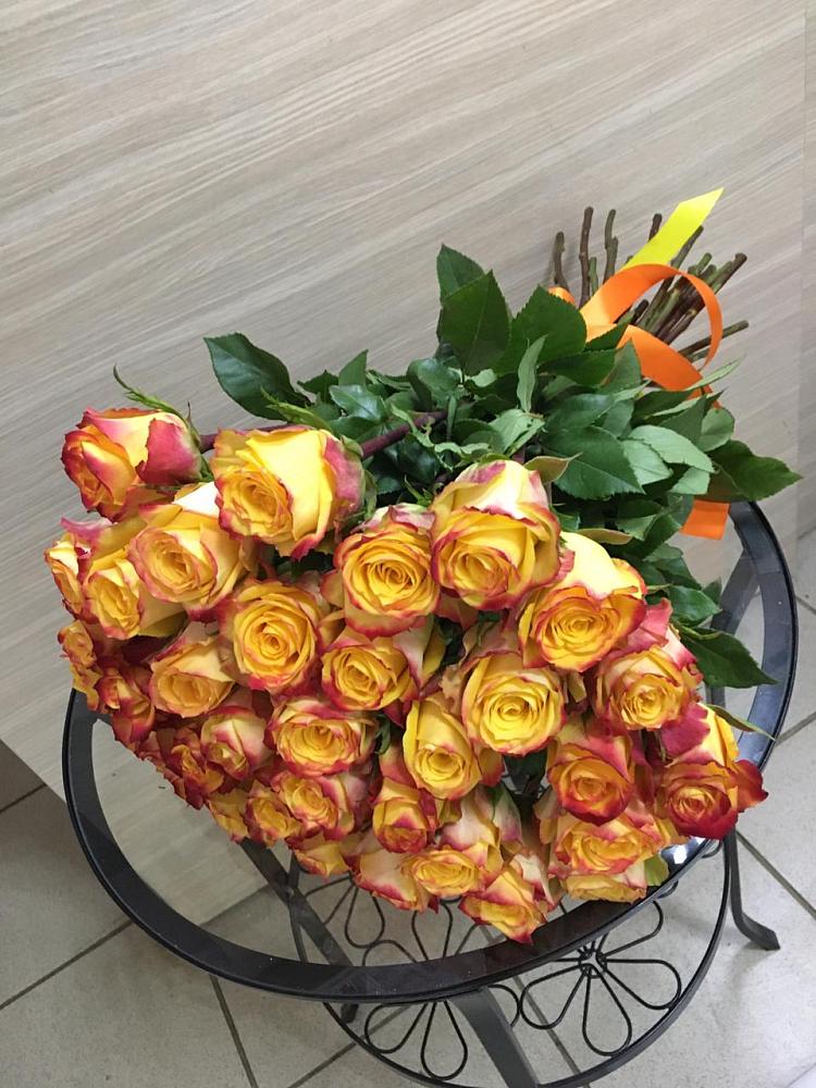 Букет Желтые розы в Ханской