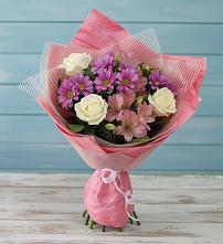 Букет цветов из:  Герберы в Ханской