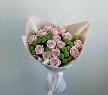 Букет цветов из:  Розы и Хризантемы в Ханской