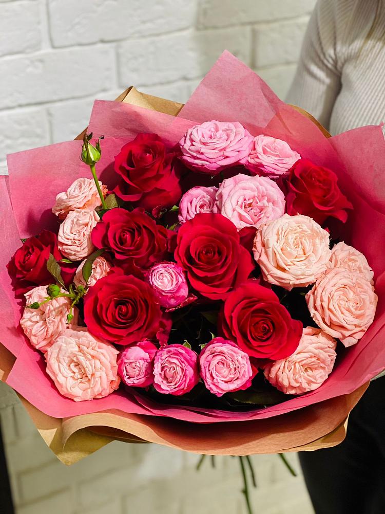 Букет цветов из: Розы в Ханской