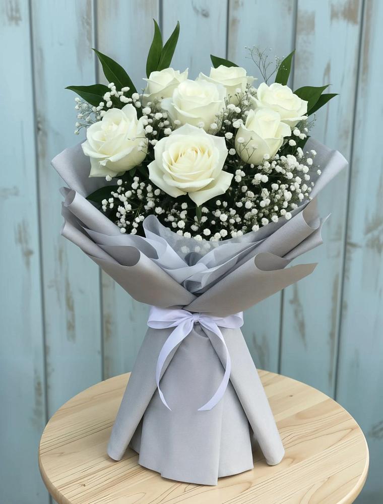 Букет цветов из: Розы в Ханской