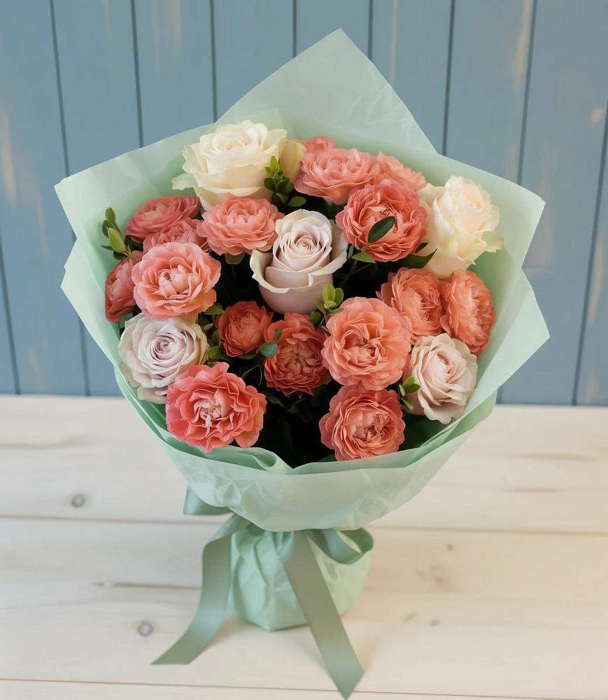 Букет цветов из: Розы в Ханской