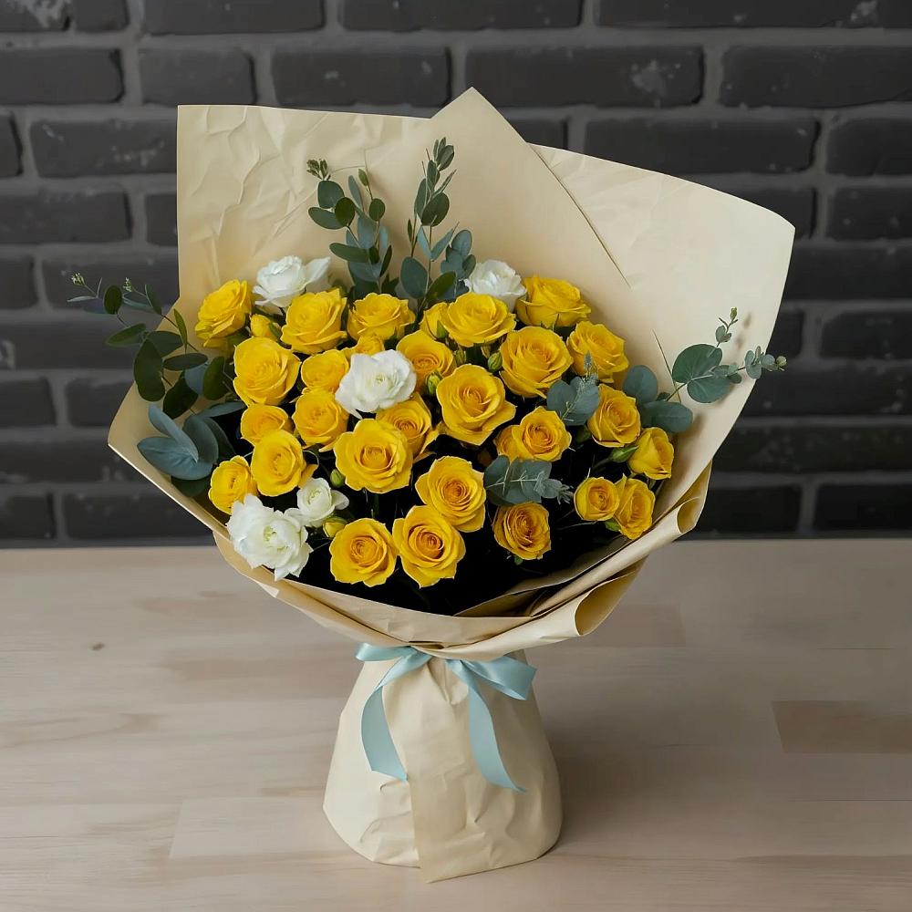 Букет цветов из: Розы в Ханской