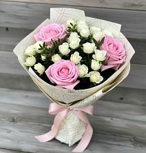 Букет цветов из:  Розы в Ханской