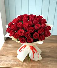 Букет 29 Красных роз в Ханской