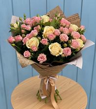 Букет цветов из:  Розы в Ханской