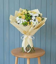 Букет цветов из:  Хризантемы и Розы в Ханской