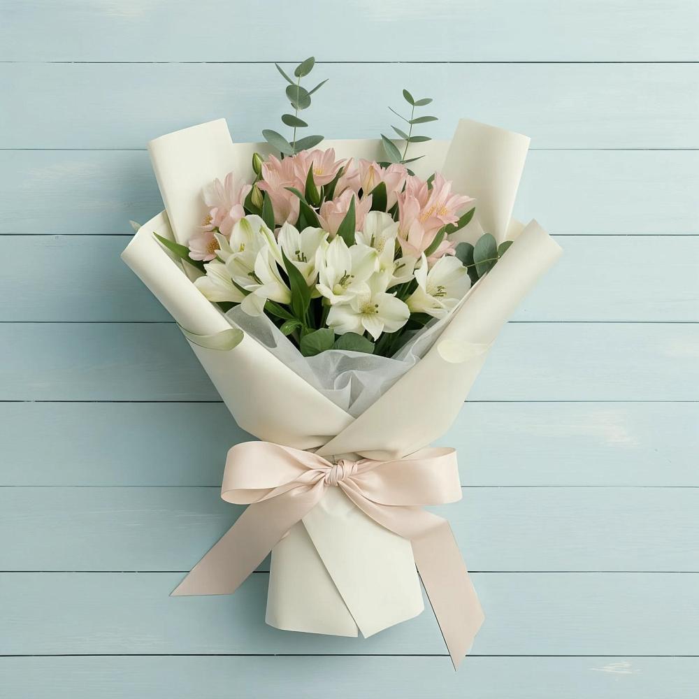 Букет цветов из: Альстромерии в Ханской