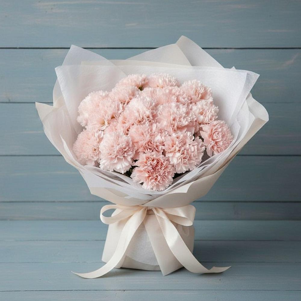 Букет цветов из: Гвоздики в Ханской