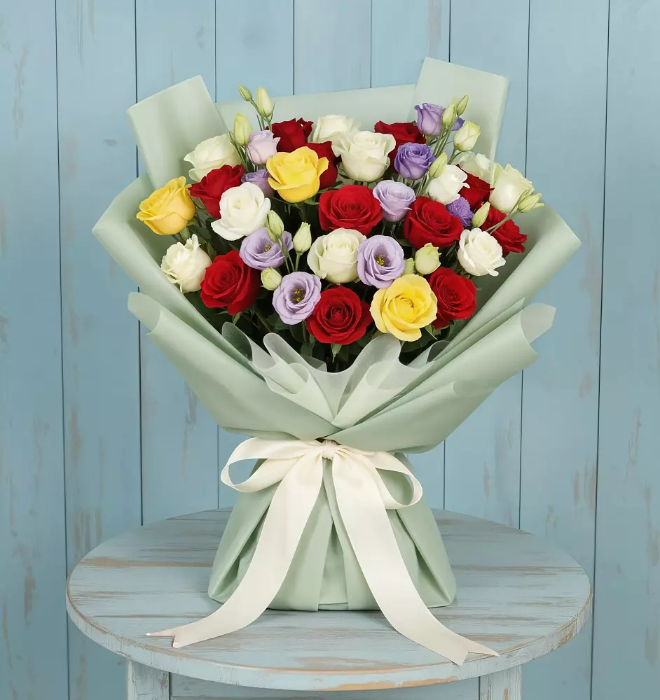 Букет цветов из: Розы в Ханской