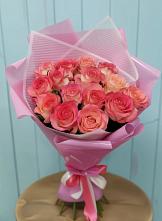 Букет 15 Розовых роз Равель #REPLACE_PRED# Ханской