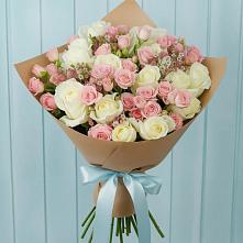 Букет цветов из:  Розы в Ханской