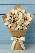 Букет цветов из:  Орхидеи и Розы в Ханской