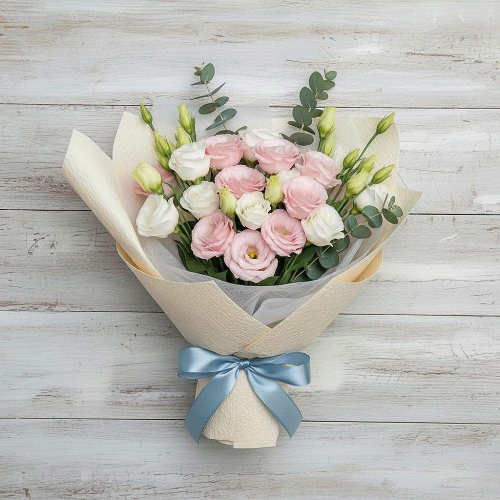 Букет цветов из: Лизиантусы в Ханской